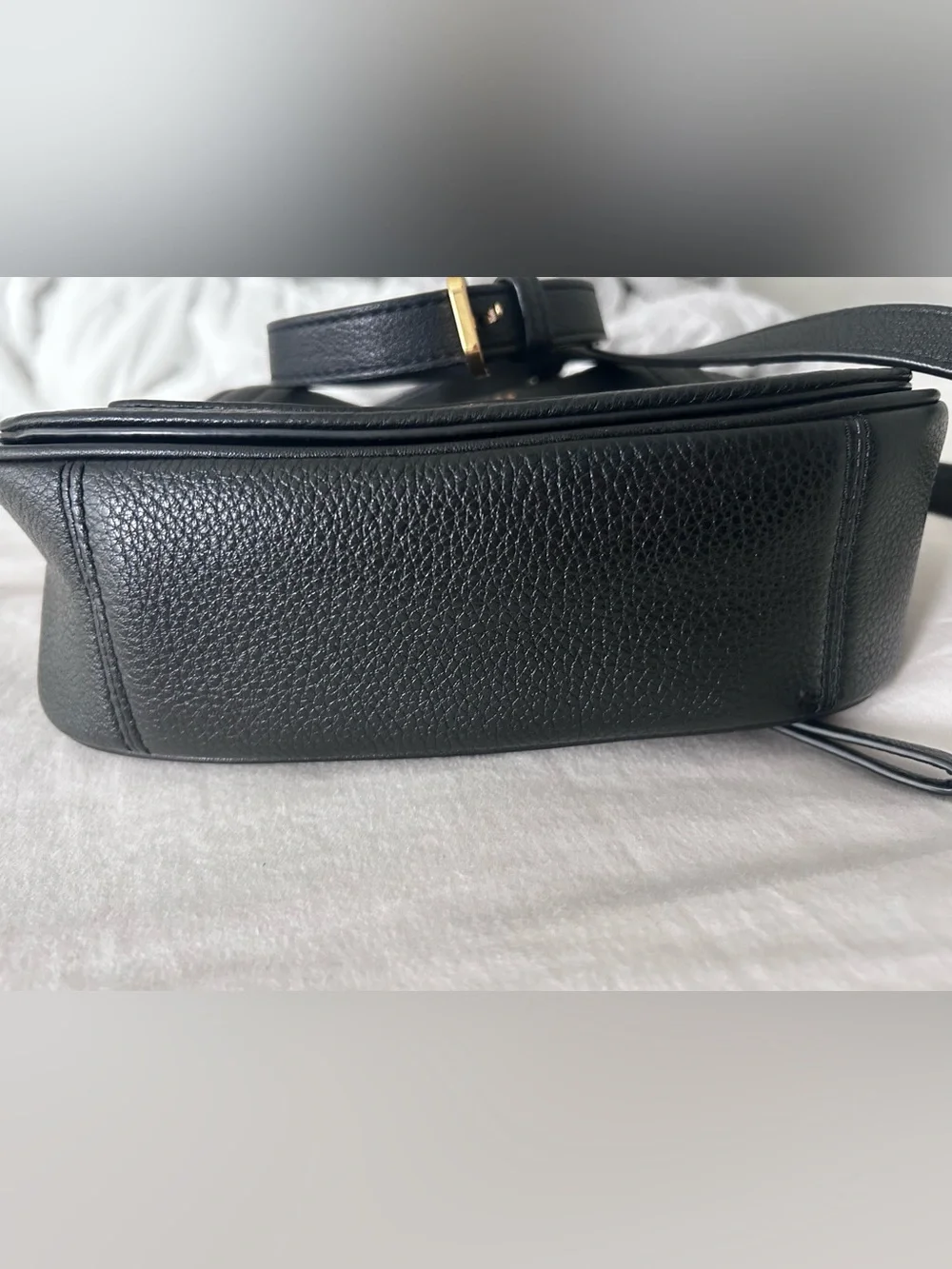 Marc Jacobs Black Pebbled Crossbody Shoulder Bag and matching wrist wallet